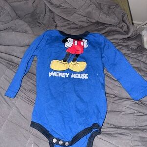 Joe Fresh Blue Bodysuit with Mickey Mouse Design
